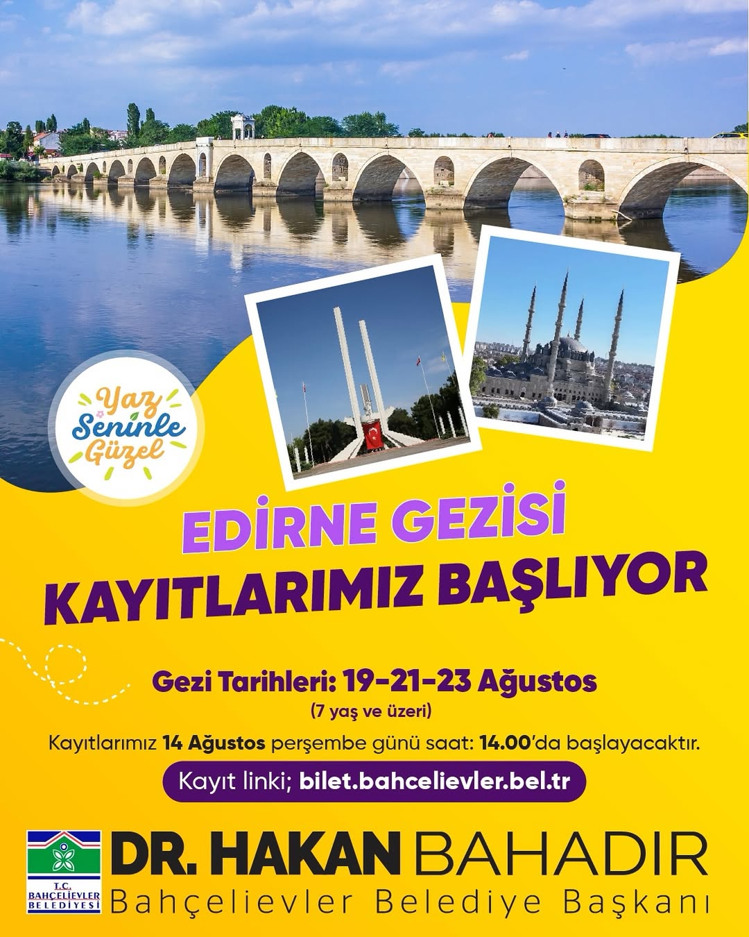 Bahçelievler Belediyesi - Edirne Gezisi