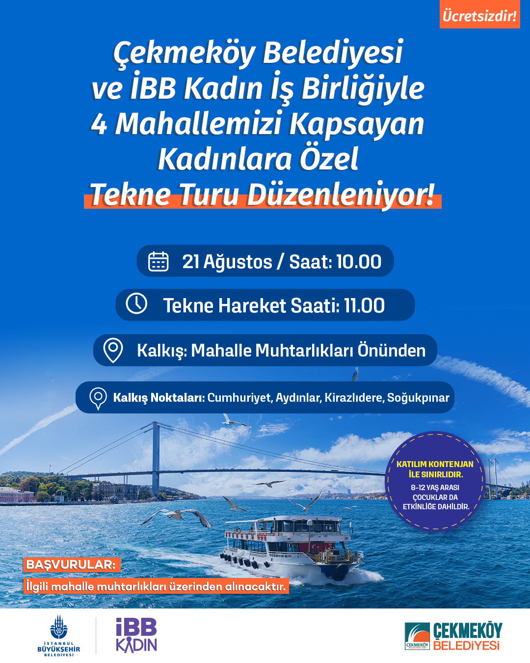 Çekmeköy Belediyesi - Tekne Turu 