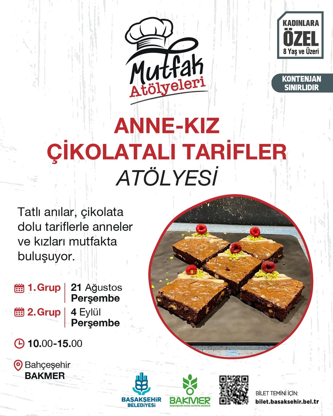 Başakşehir Belediyesi - Anne & Kız Çikolatalı Tarifler Atölyesi