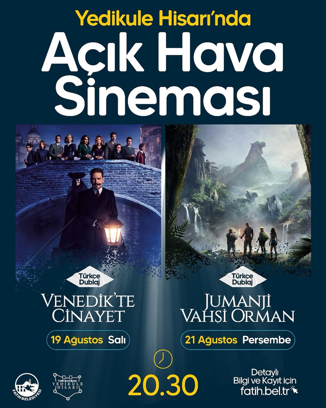 Fatih Belediyesi - Yedikule Hisarı’nda Açık Hava Sineması 