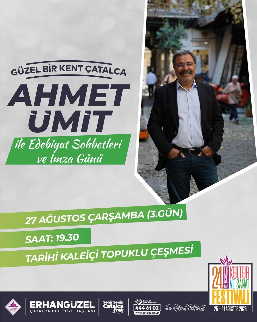 Çatalca Belediyesi- Ahmet Ümit ile Edebiyat Sohbetleri ve İmza Günü