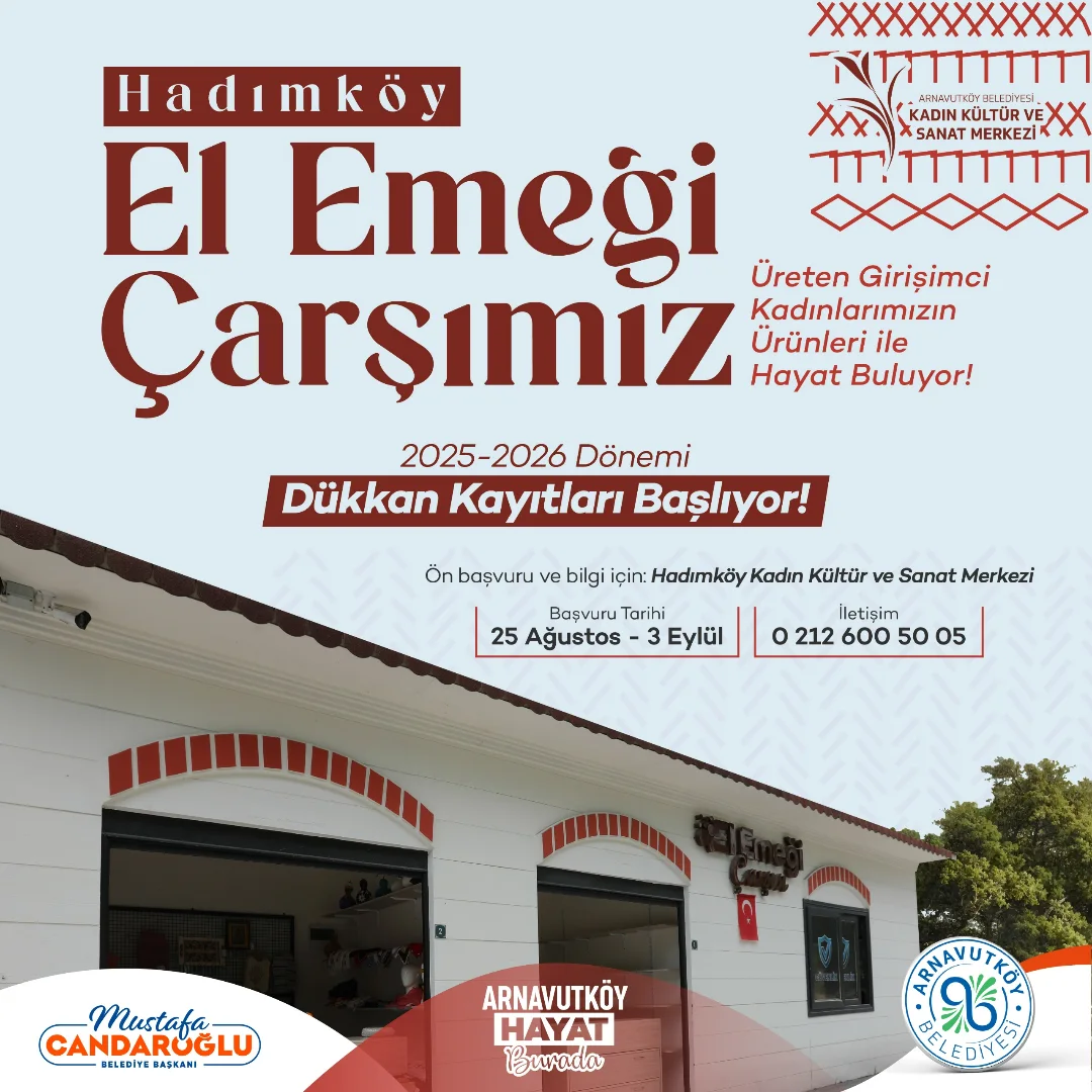 Arnavutköy Belediyesi - Hadımköy El Emeği Çarşısı Dükkan Kayıtları