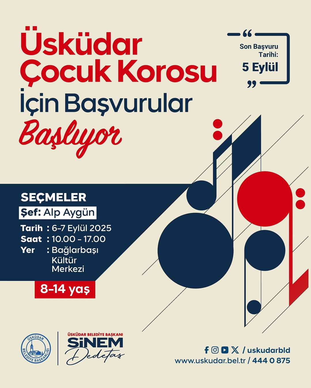 Üsküdar Kültür Sanat - Üsküdar Çocuk Korosu Başvuruları