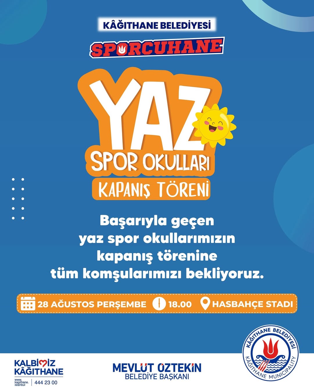 Kağıthane Belediyesi- Yaz Spor Okulları Kapanış Töreni