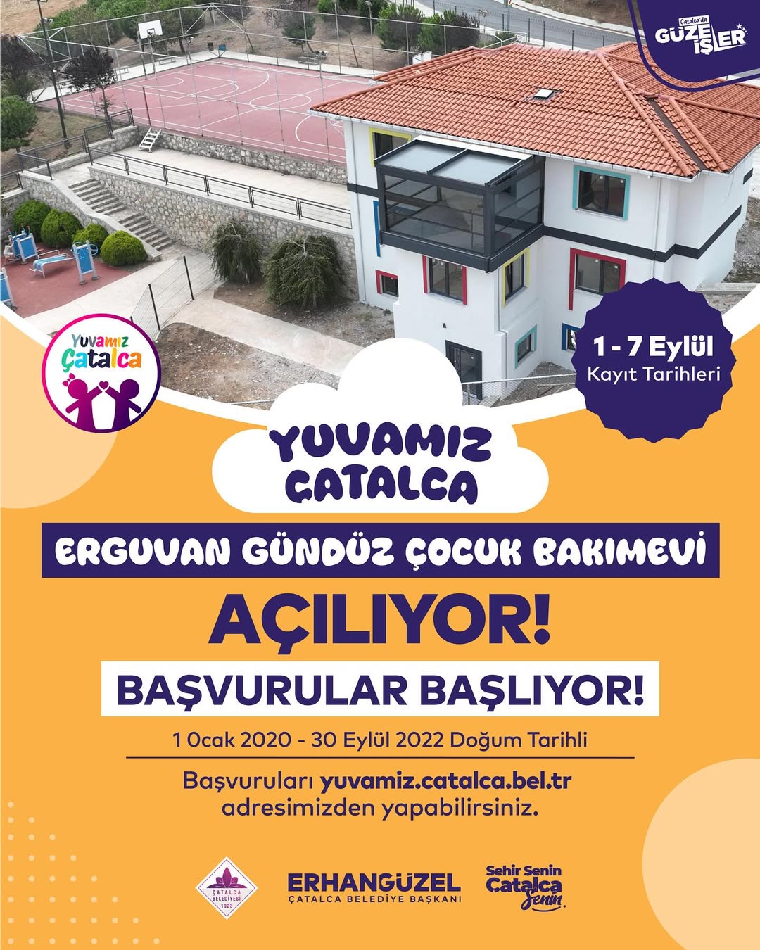 Çatalca Belediyesi- Erguvan Gündüz Çocuk Bakımevi Açılıyor!