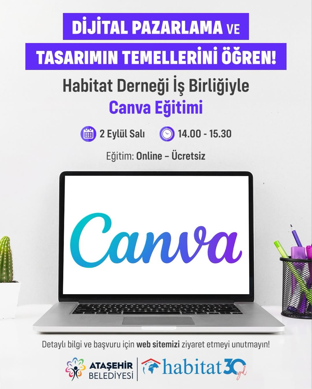 Ataşehir Belediyesi - Kadınlara Özel Canva Eğitimi 