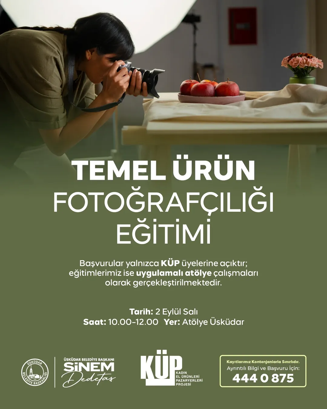 Üsküdar Kültür Sanat - Temel Ürün Fotoğrafçılığı Eğitimi