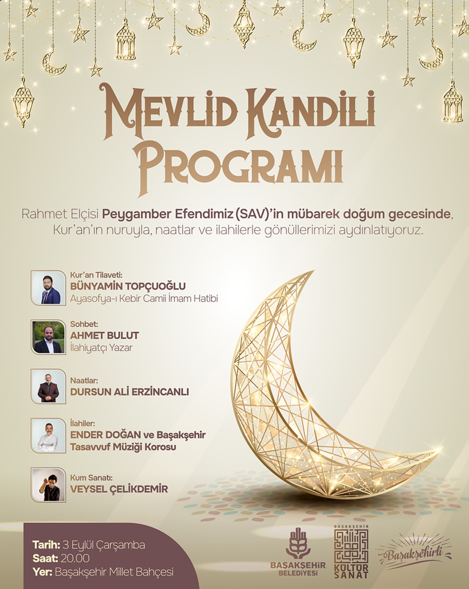Kültür Sanat Başakşehir - Mevlid Kandili Programı 