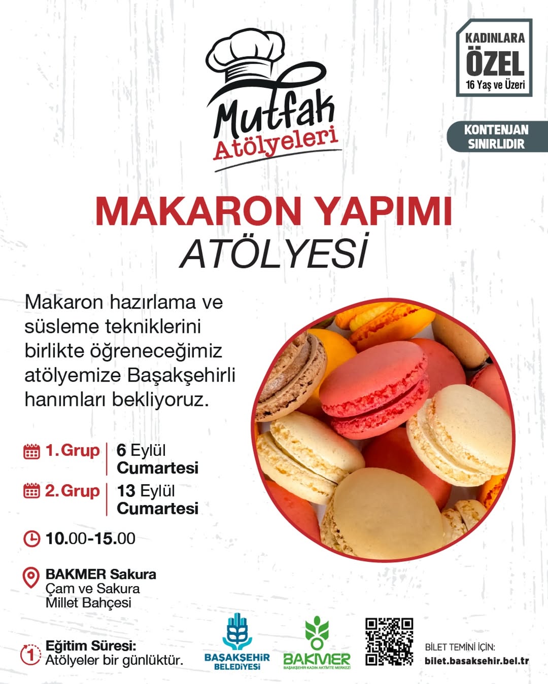 Başakşehir Belediyesi - Mutfak Atölyeleri: Makaron Yapımı Atölyesi