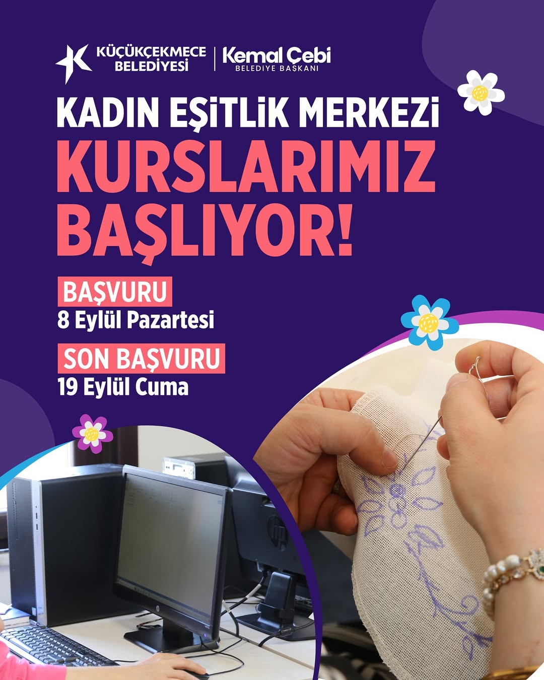 Küçükçekmece Belediyesi- Kadın Eşitlik Merkezi Kurslarımız Başlıyor!