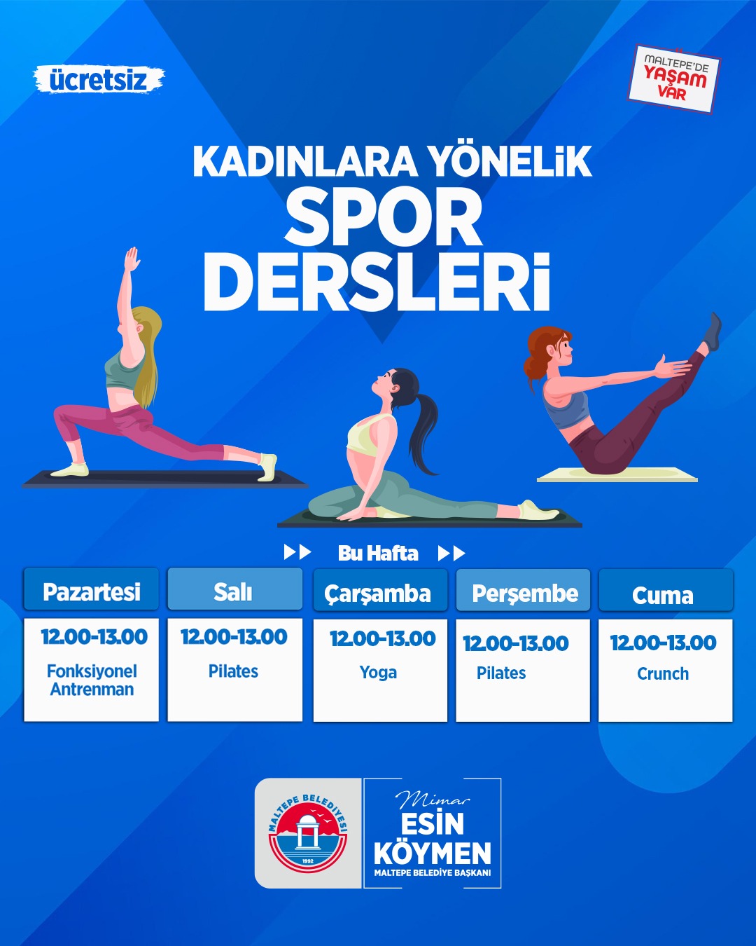 Maltepe Belediyesi - Kadınlara Yönelik Spor Dersleri