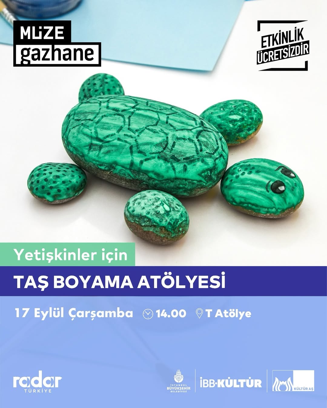 Müze Gazhane - Yetişkinler için Taş Boyama Atölyesi