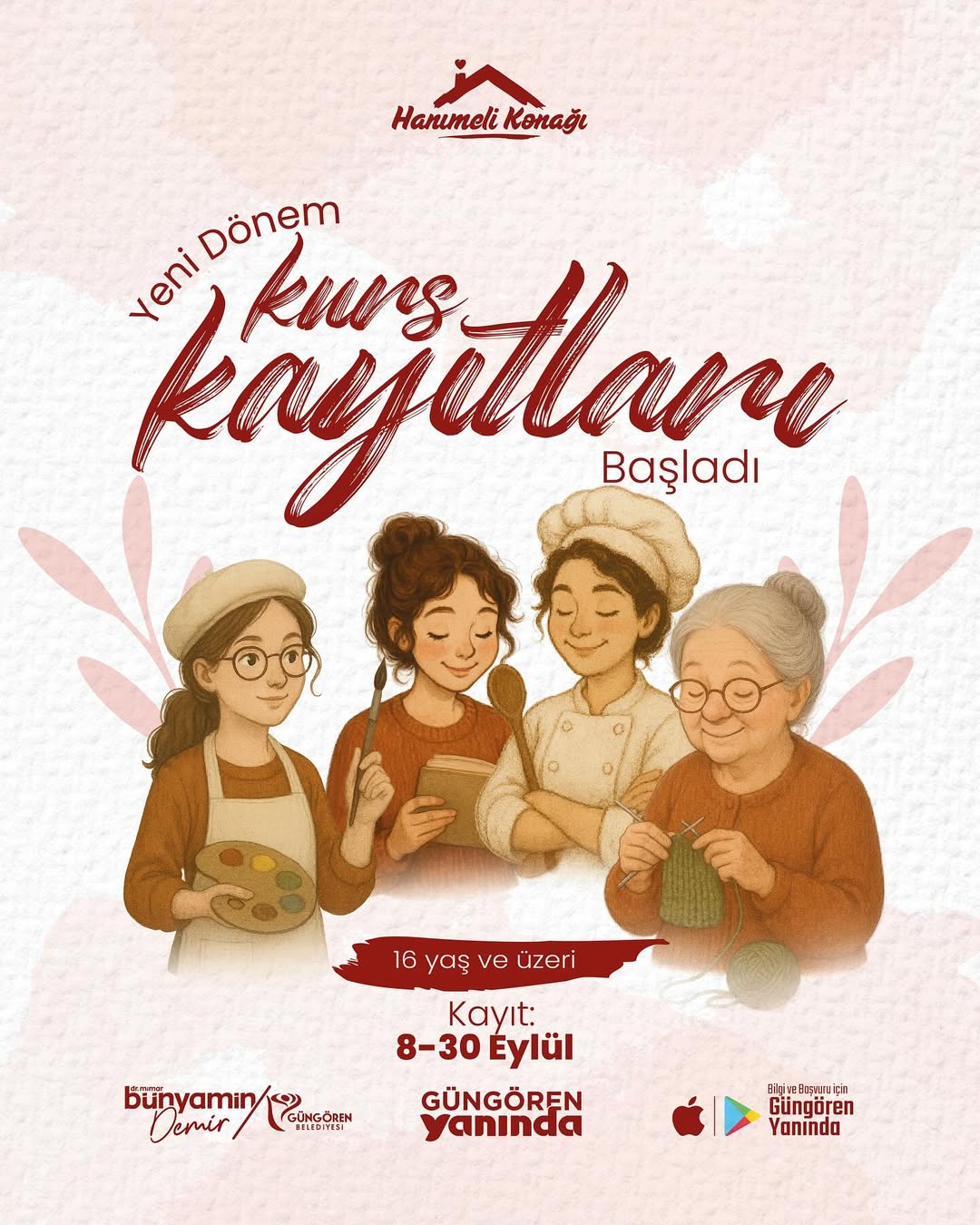 Güngören Belediyesi- Hanımeli Konağı'nda Kurs Heyecanı Başladı!