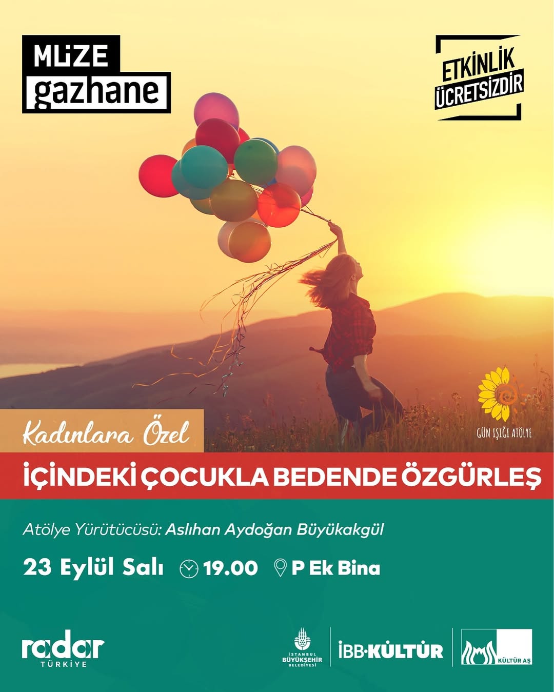 Müze Gazhane - İçindeki Çocukla Bedende Özgürleş (Kadınlara Özel)