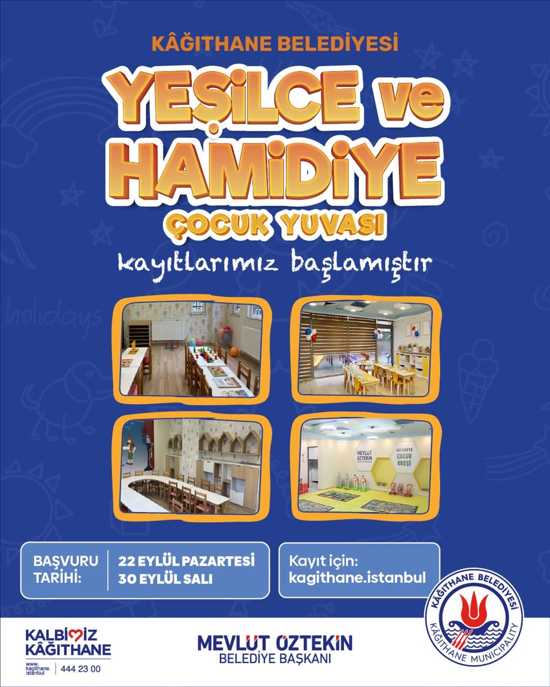 Kağıthane Belediyesi- Yeşilce ve Hamidiye Çocuk Yuvası Kayıtları Başlamıştır!