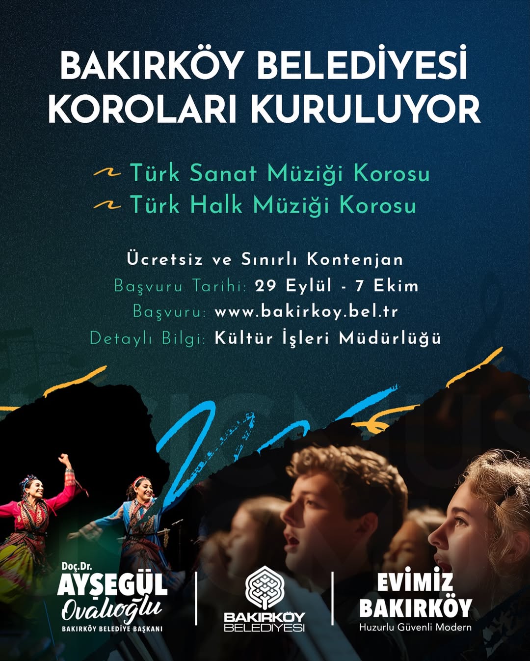 Bakırköy Belediyesi - Türk Halk Müziği ve Türk Sanat Müziği Koro Başvuruları