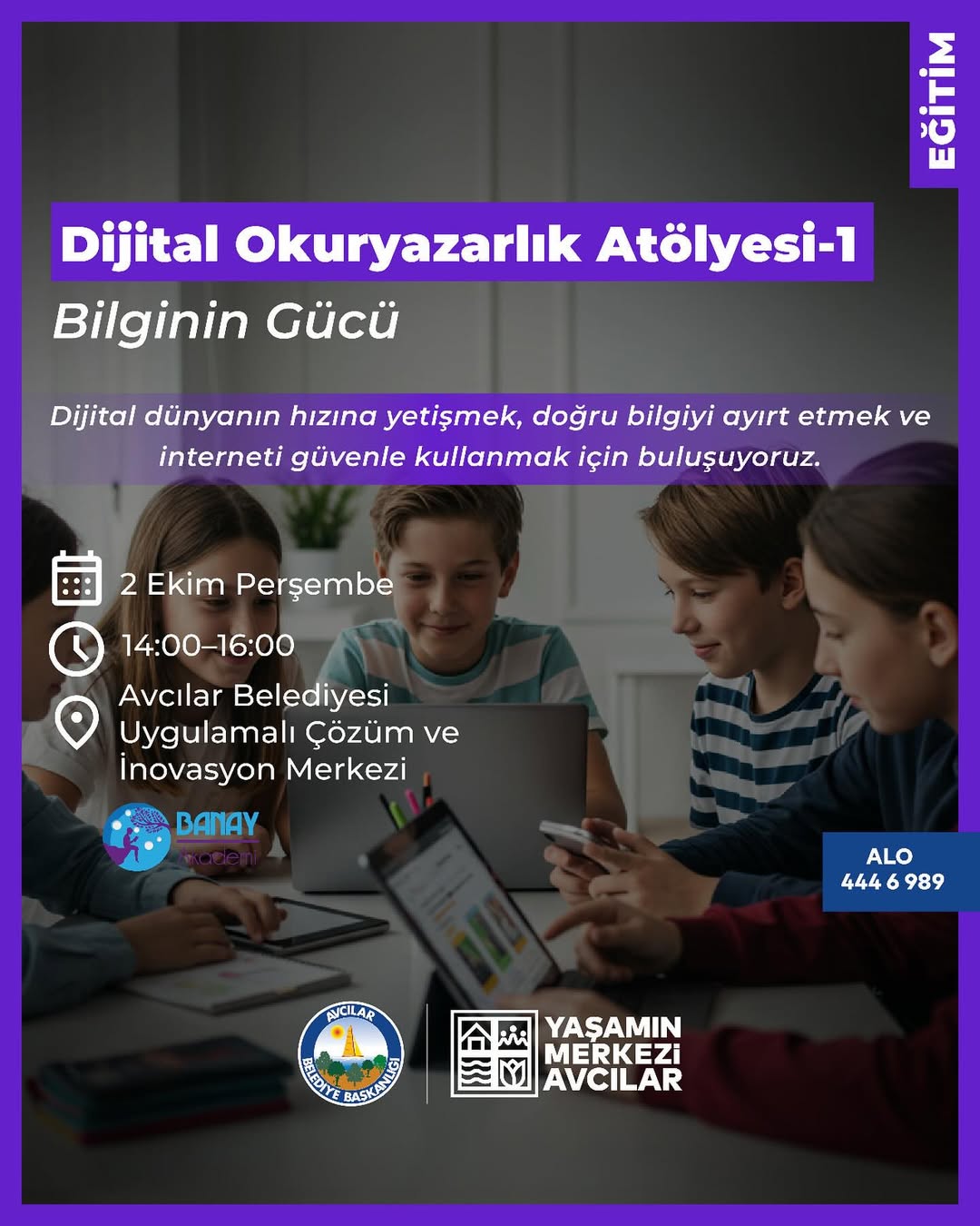 Avcılar Belediyesi- Dijital Okuryazarlık Atölyesi