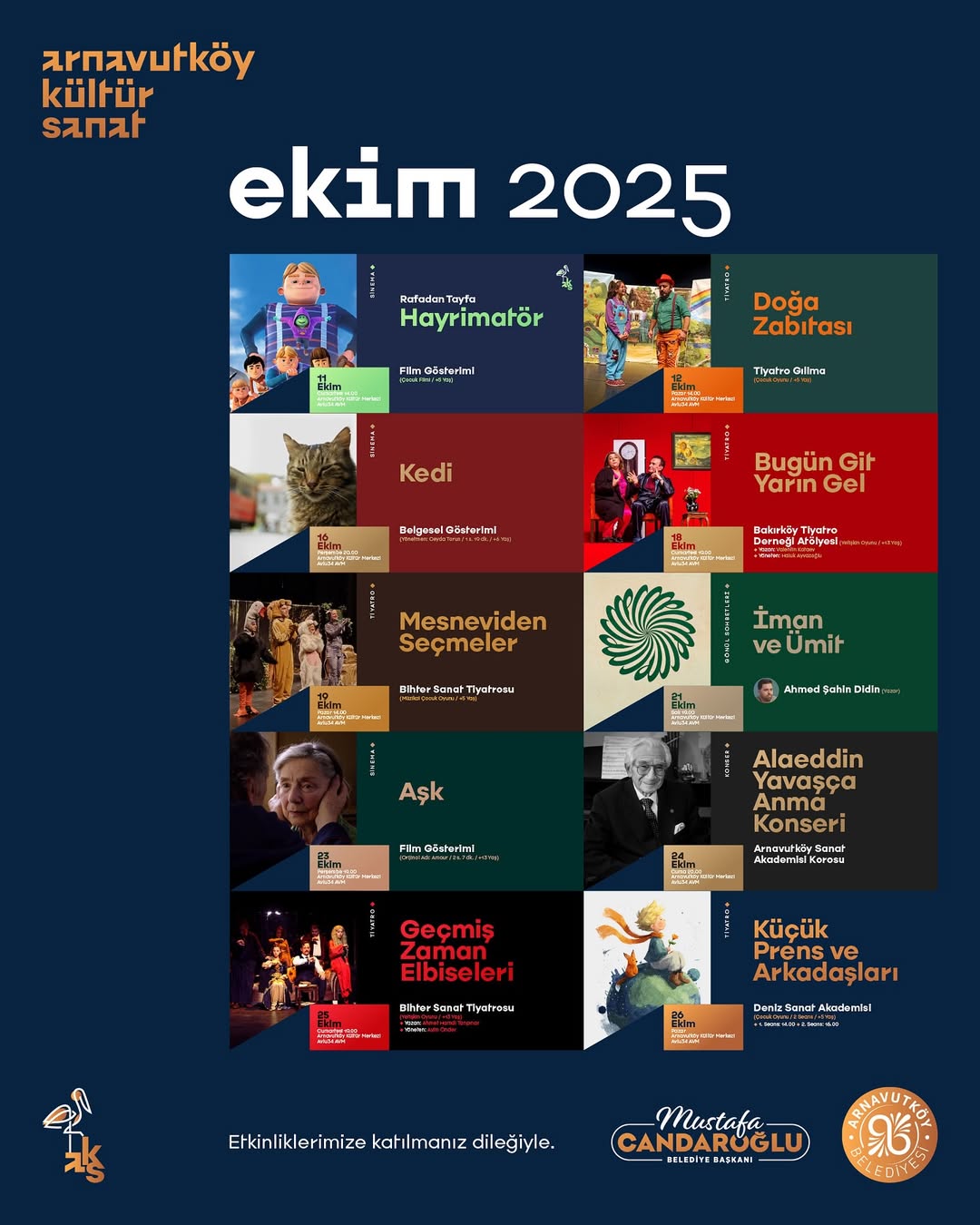 Arnavutköy Belediyesi - Ekim Ayı Kültür Sanat Etkinlikleri