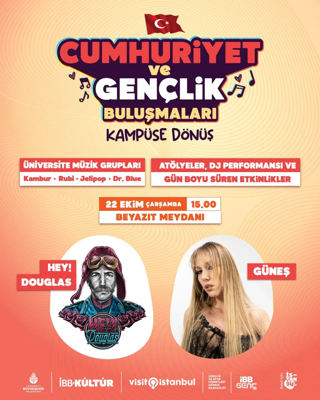 İBB Kültür - Cumhuriyet ve Gençlik Buluşmaları: Kampüse Dönüş Etkinlikleri