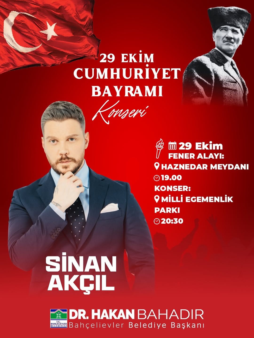 Bahçelievler Belediyesi - 29 Ekim Fener Alayı & Sinan Akçıl Konseri
