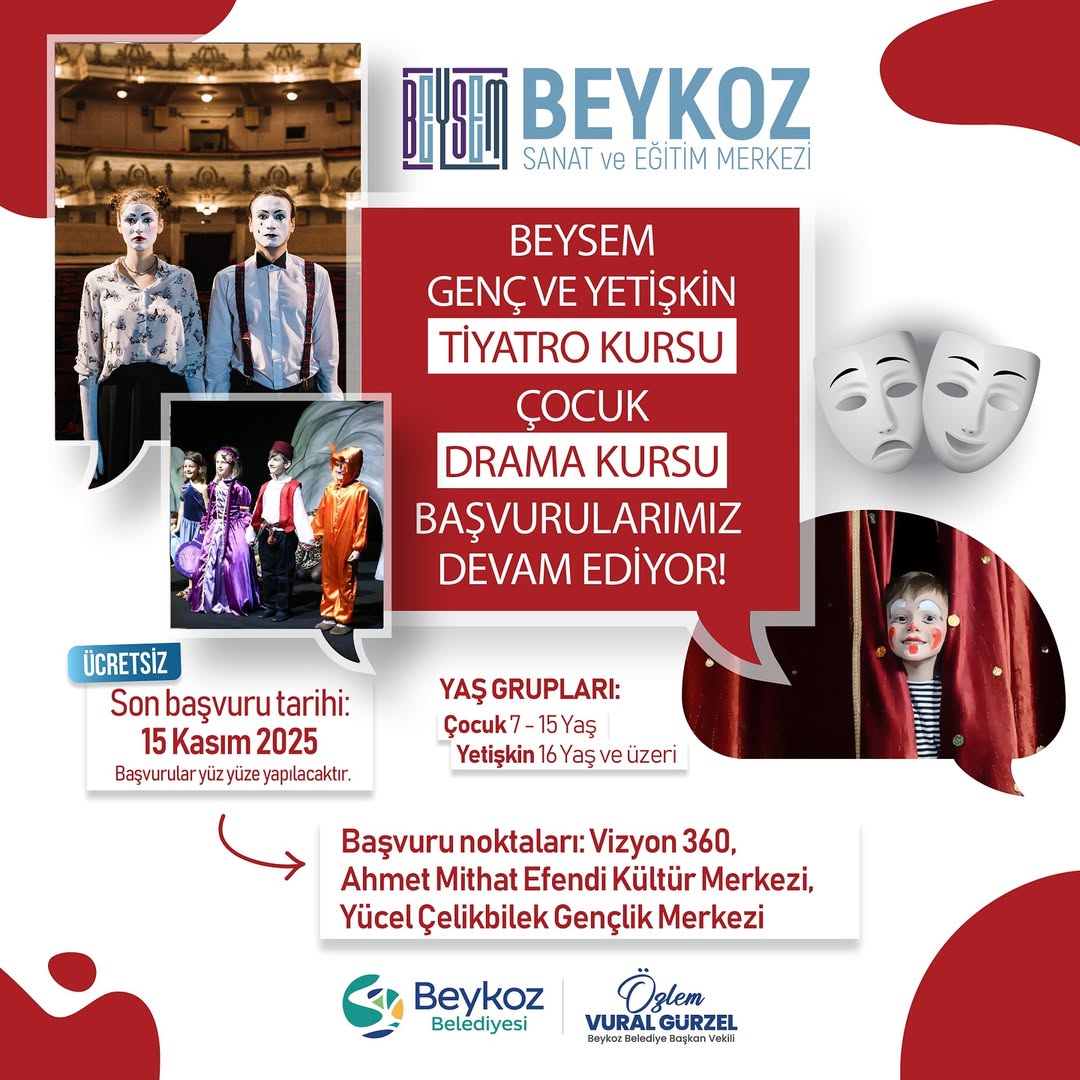 Beykoz Belediyesi - Tiyatro ve Drama Kursu