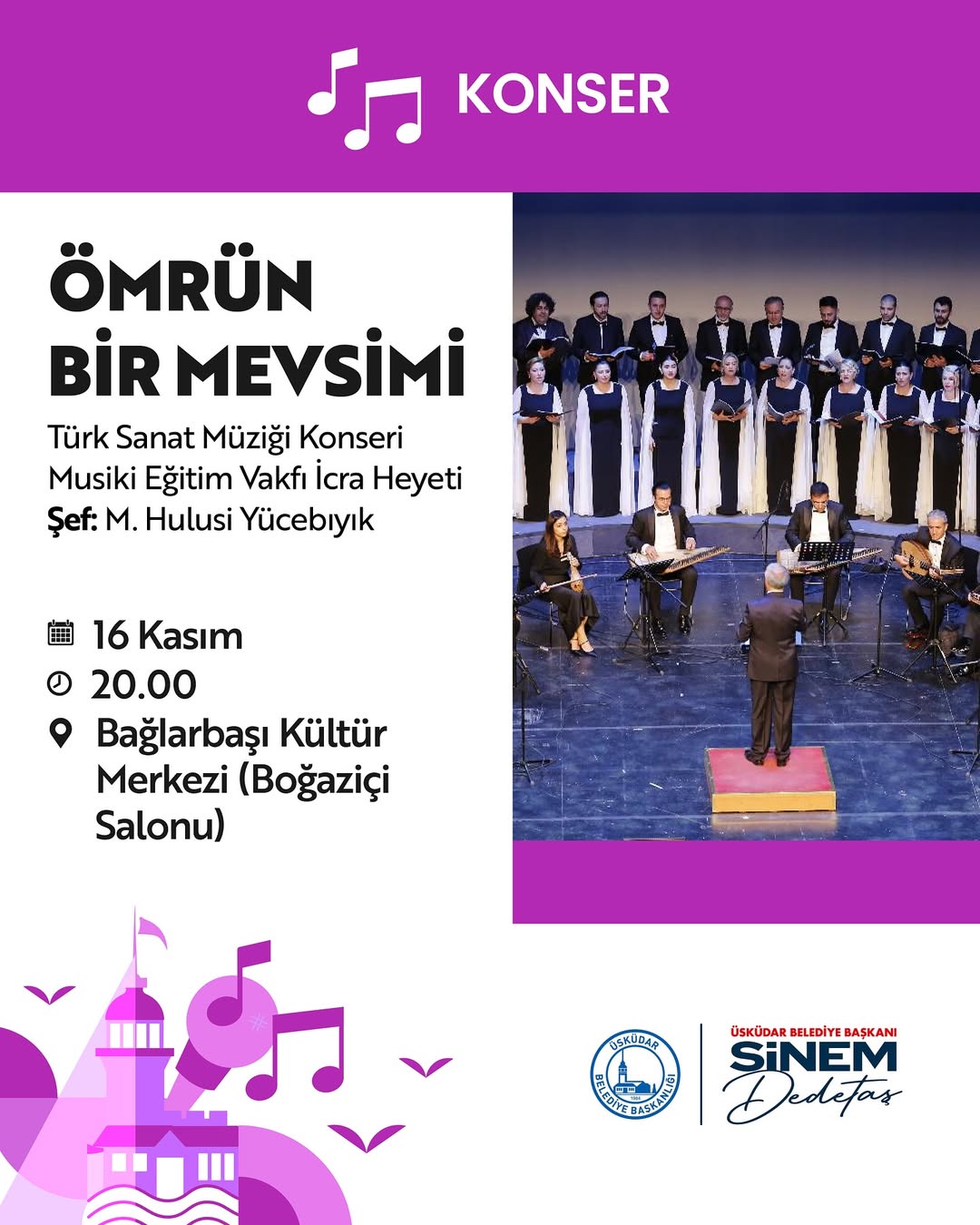 Üsküdar Kültür Sanat - “Ömrün Bir Mevsimi” Konseri