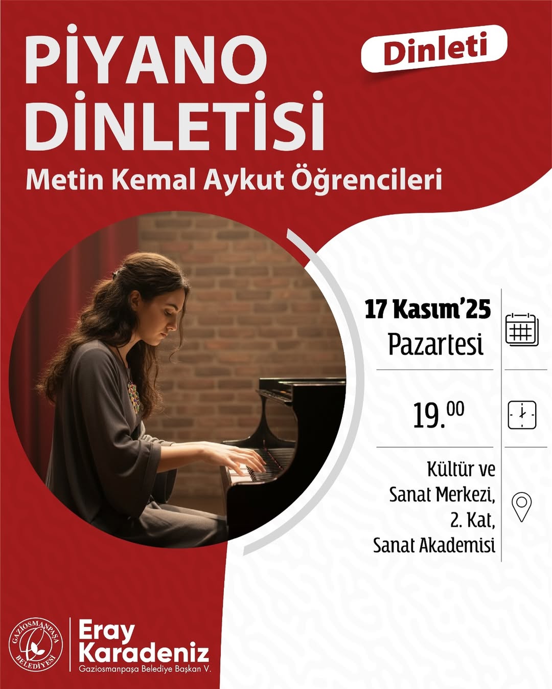 Gaziosmanpaşa Belediyesi - Piyano Dinletisi