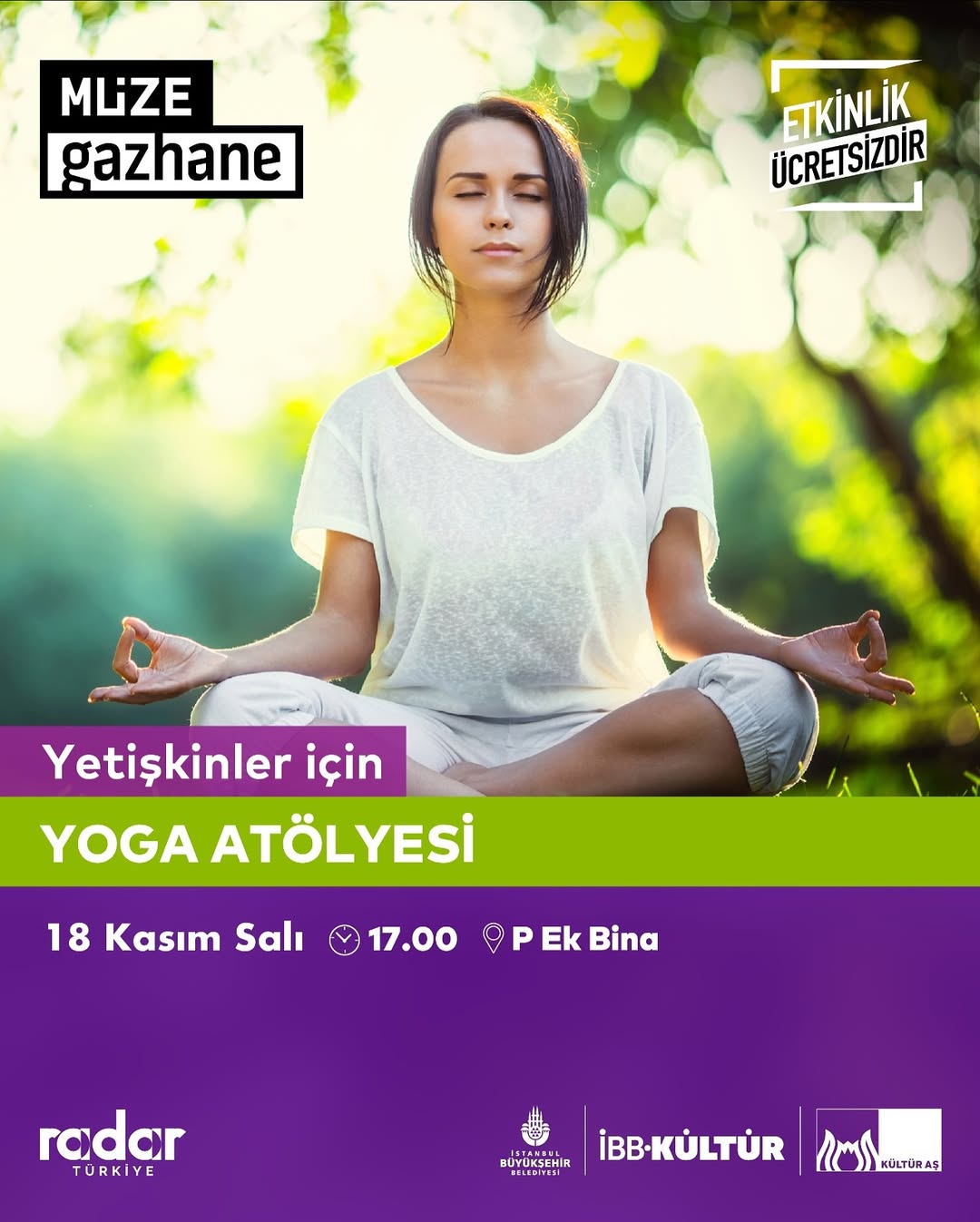 Müze Gazhane - Yetişkinler için Yoga Atölyesi
