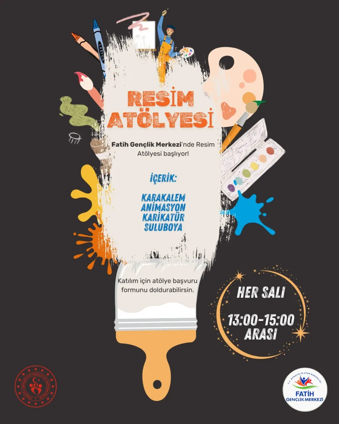 Gençlik ve Spor Bakanlığı- Fatih Gençlik Merkezi- Resim Atölyesi