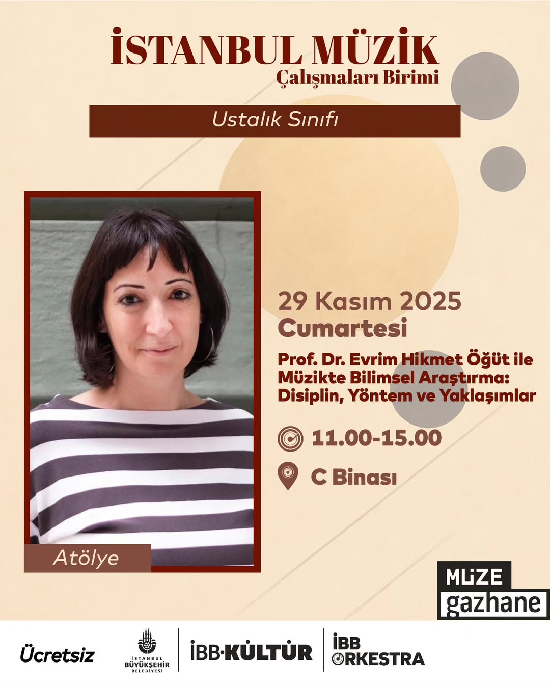 İBB Orkestra - İstanbul Müzik Çalışmaları Ustalık Sınıfı