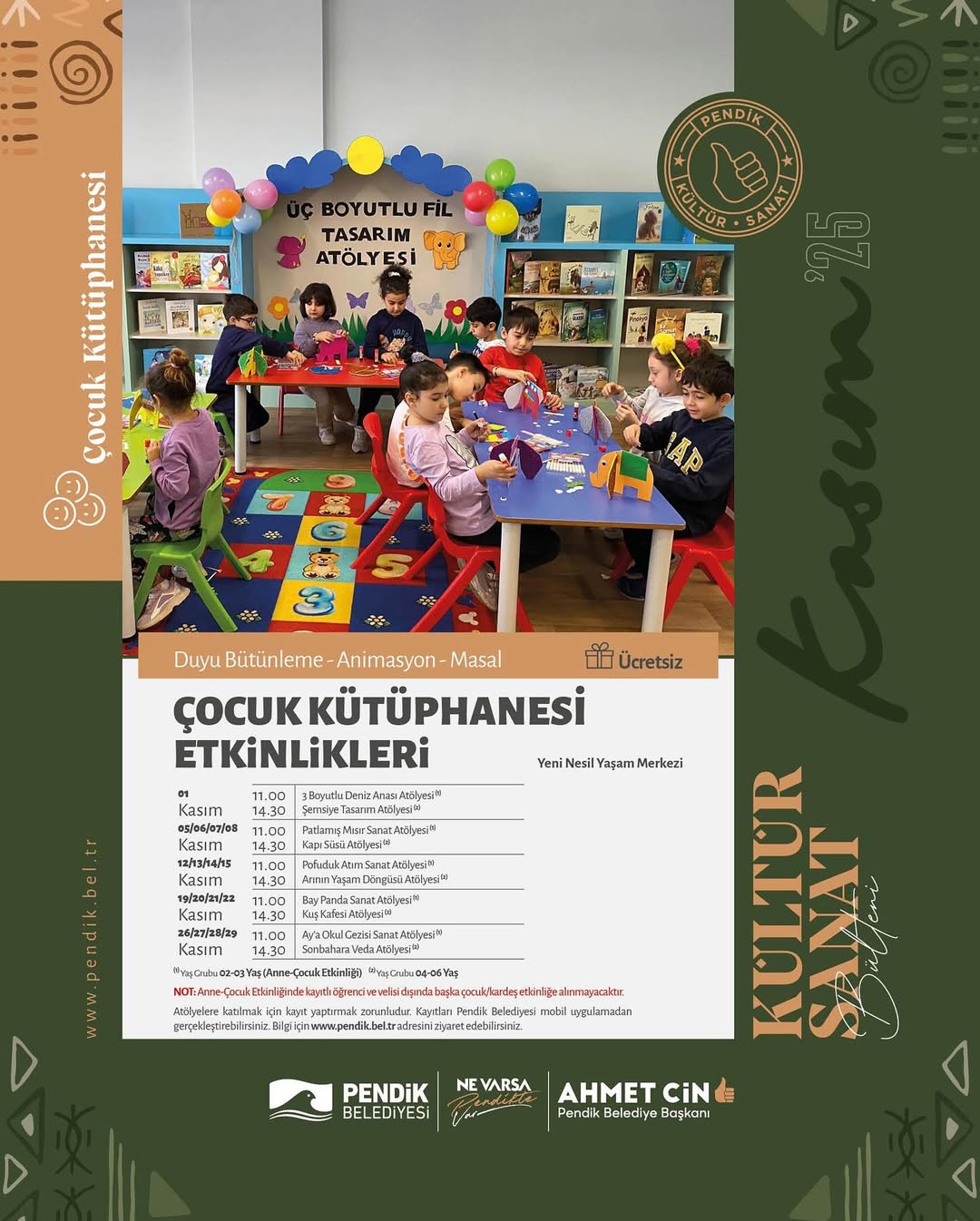 Pendik Kültür Sanat - Çocuk Kütüphanesi