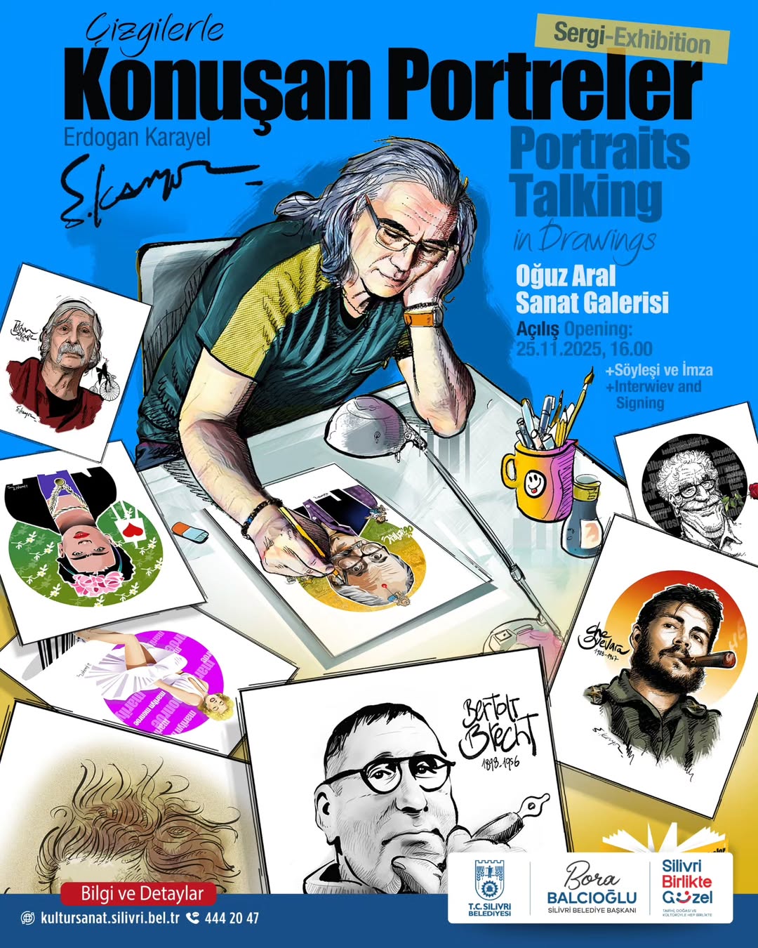 Silivri Kültür Sanat - Çizgilerle Konuşan Portreler Sergisi