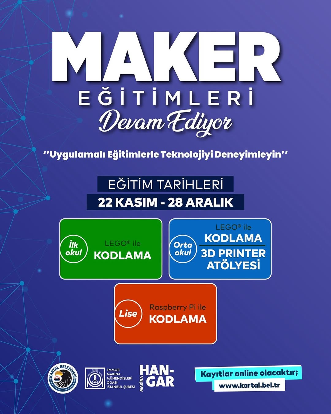 Kartal Belediyesi- Maker Eğitimleri Devam Ediyor