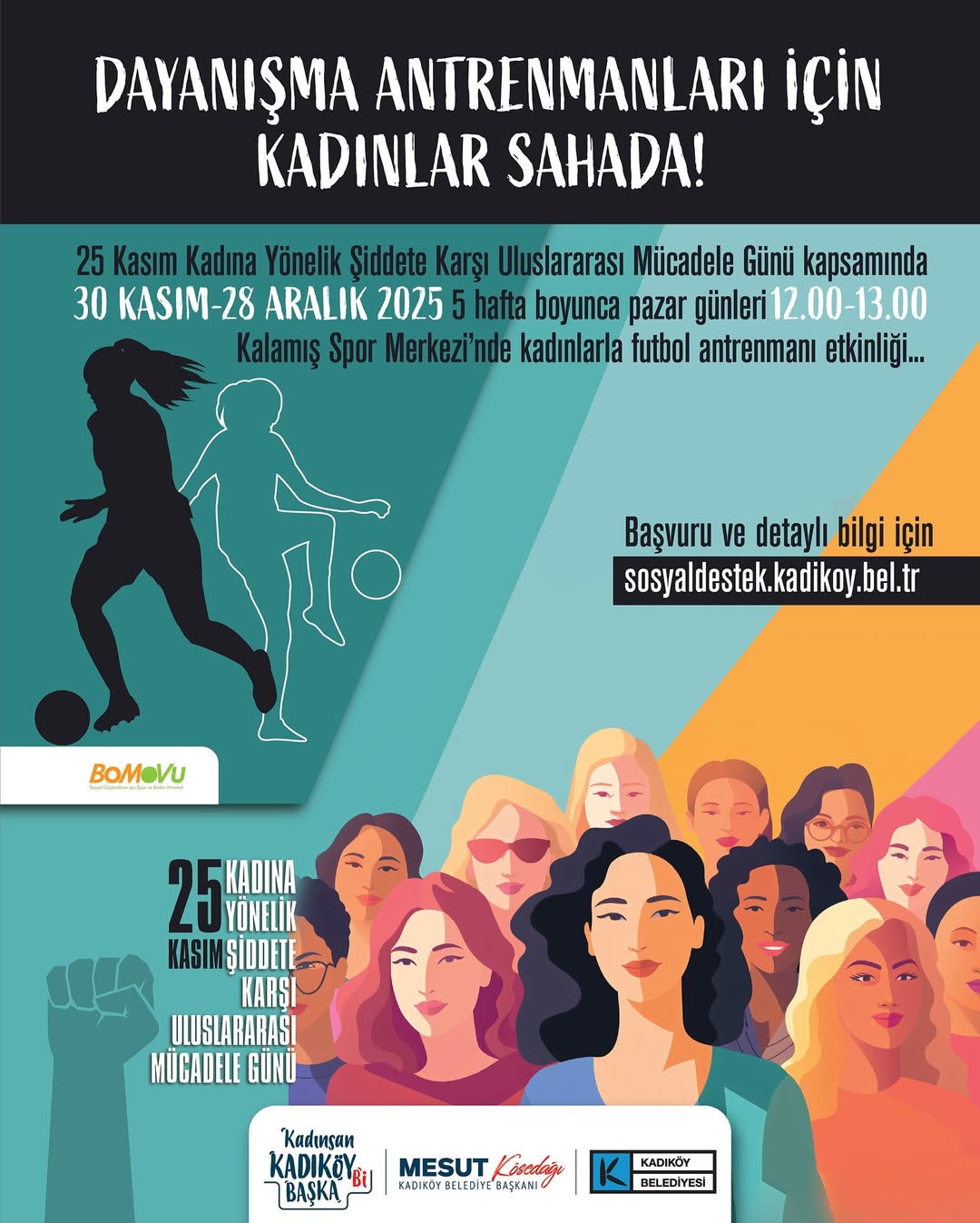 Kadıköy Belediyesi- Dayanışma Antrenmanları İçin Kadınlar Sahada!