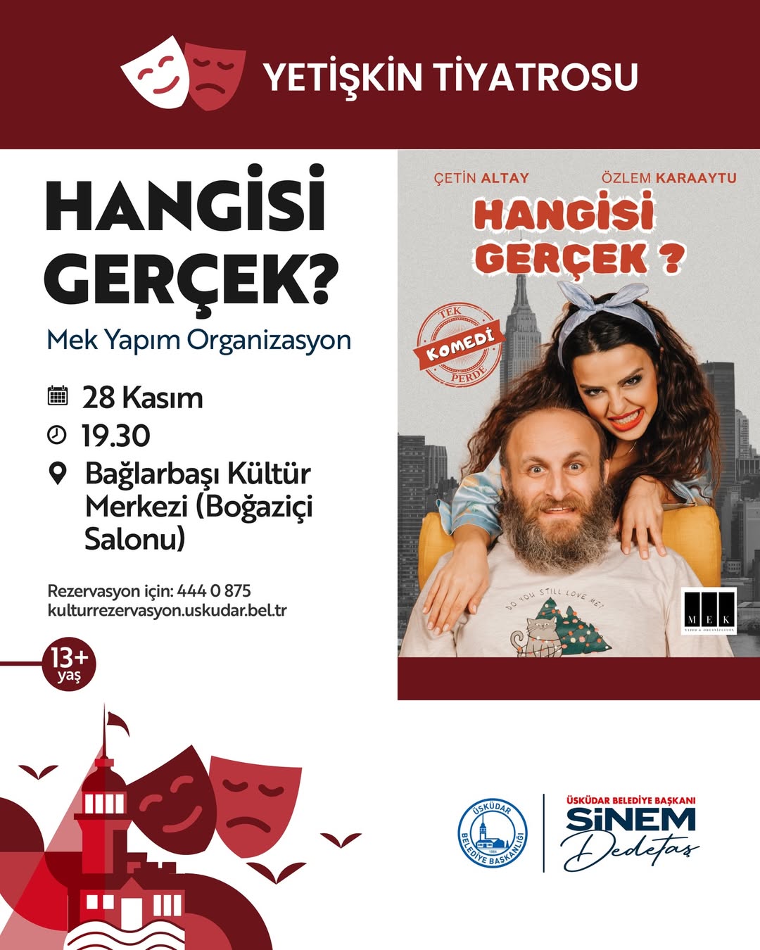 Üsküdar Kültür Sanat - "Hangisi Gerçek?" Yetişkin Tiyatrosu