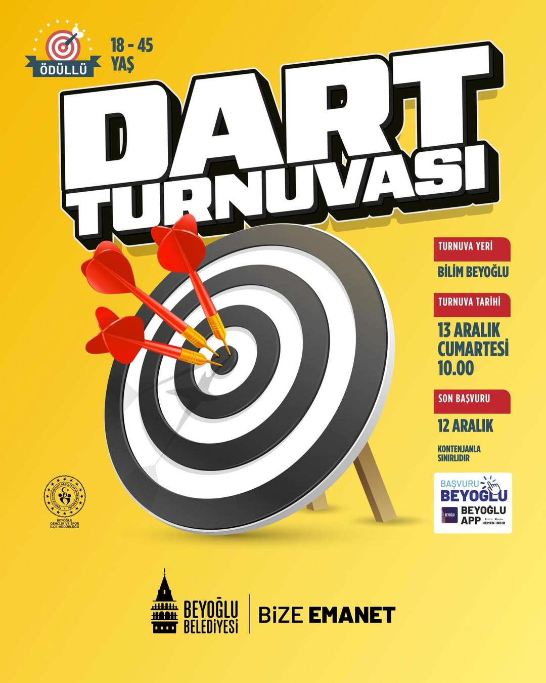 Beyoğlu Belediyesi - Dart Turnuvası