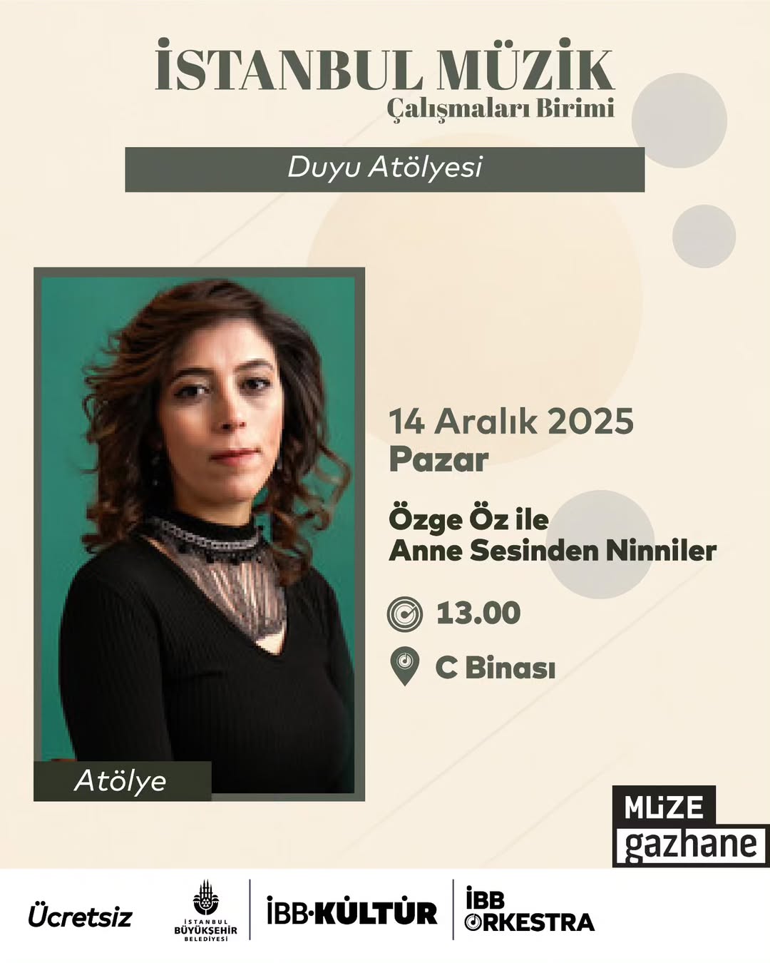 İBB Orkestra - Özge Öz ile "Anne Sesinden Ninniler"
