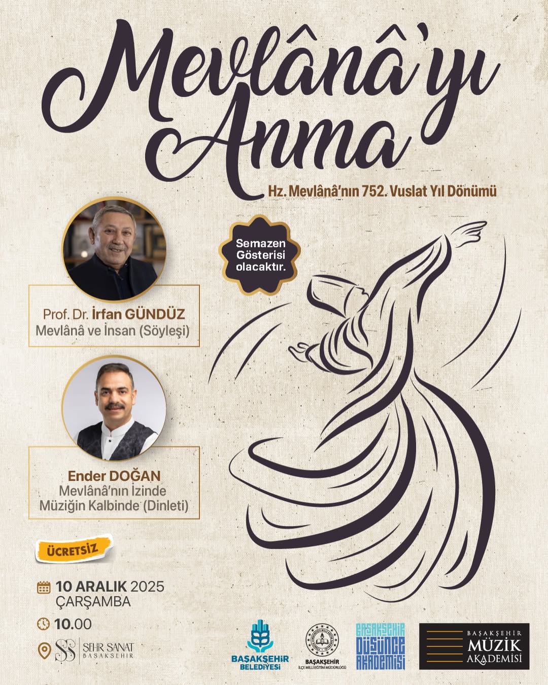 Kültür Sanat Başakşehir - Mevlânâ' yı Anma 