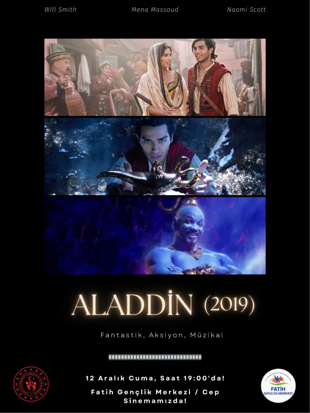 Gençlik ve Spor Bakanlığı- Fatih Gençlik Merkezi- Aladdin (2019)/Sinema