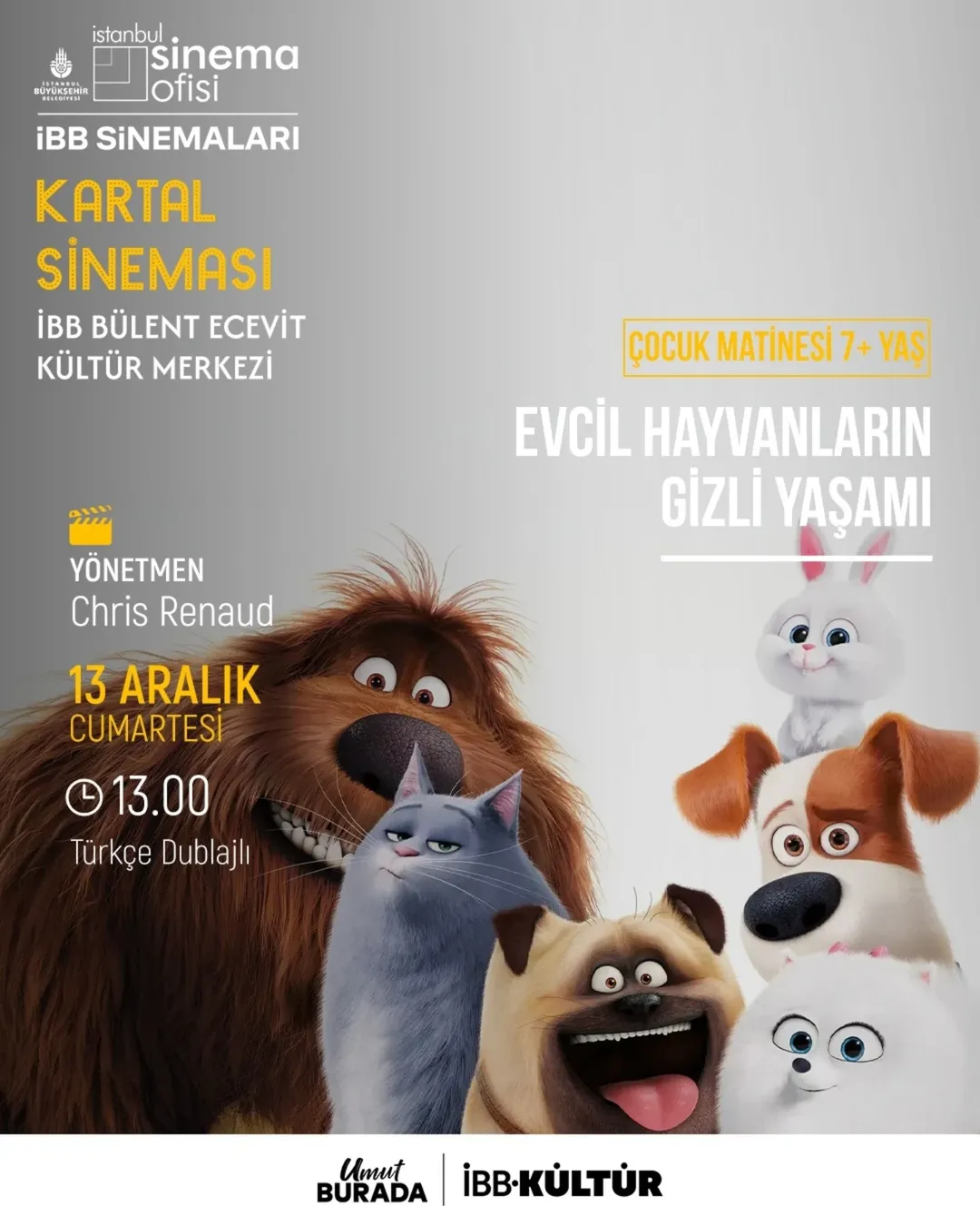 İBB Kültür - "Evcil Hayvanların Gizli Yaşamı" Çocuk Matinesi