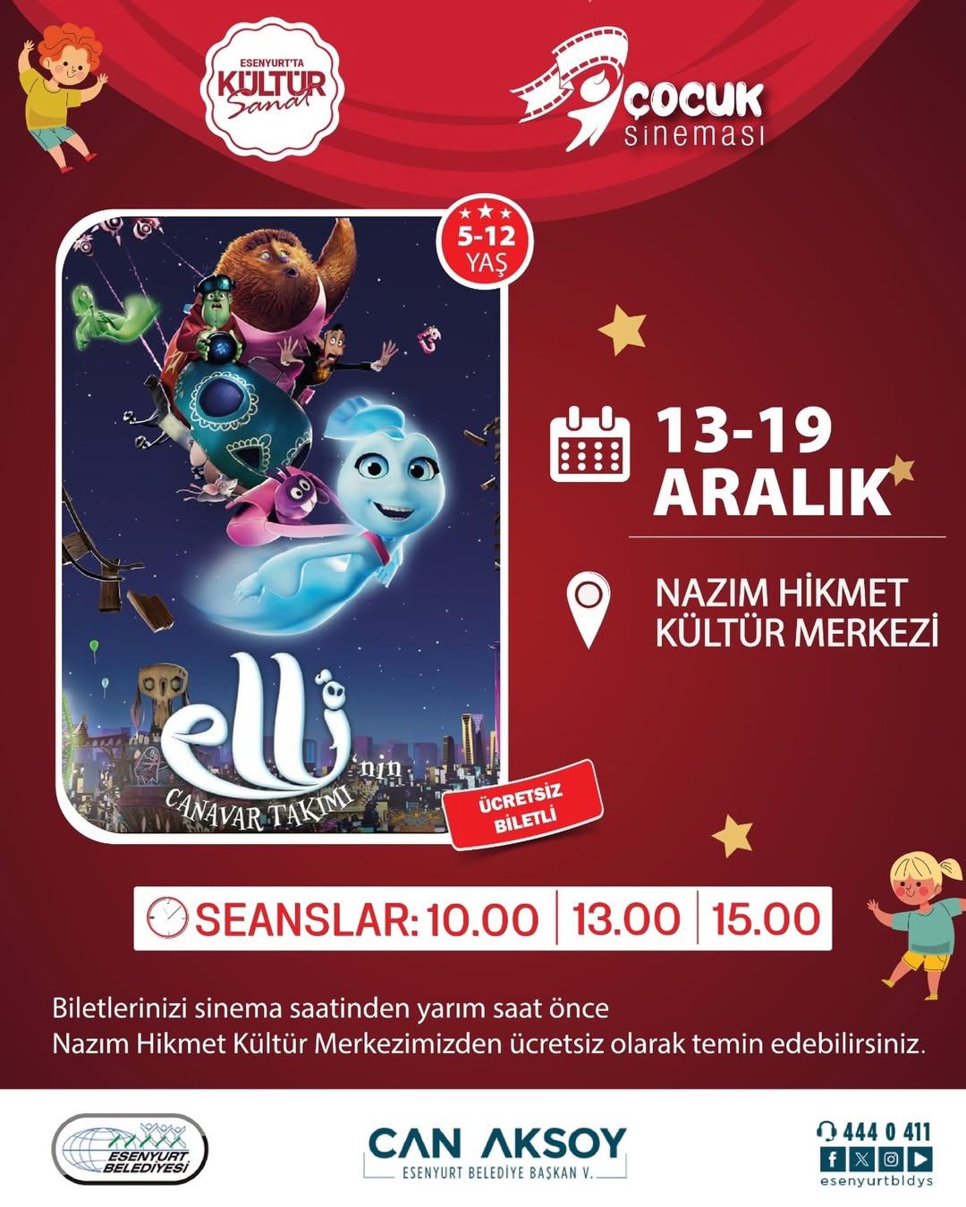 Esenyurt Belediyesi -  Çocuk Sineması "Elli’nin Canavar Takımı"