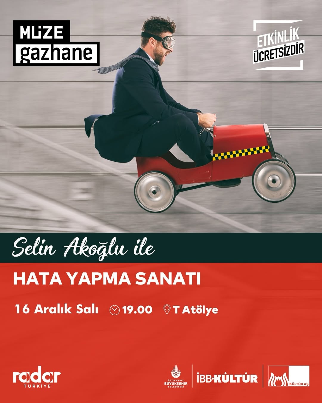 Müze Gazhane - Selin Akoğlu ile  “Hata Yapma Sanatı” 