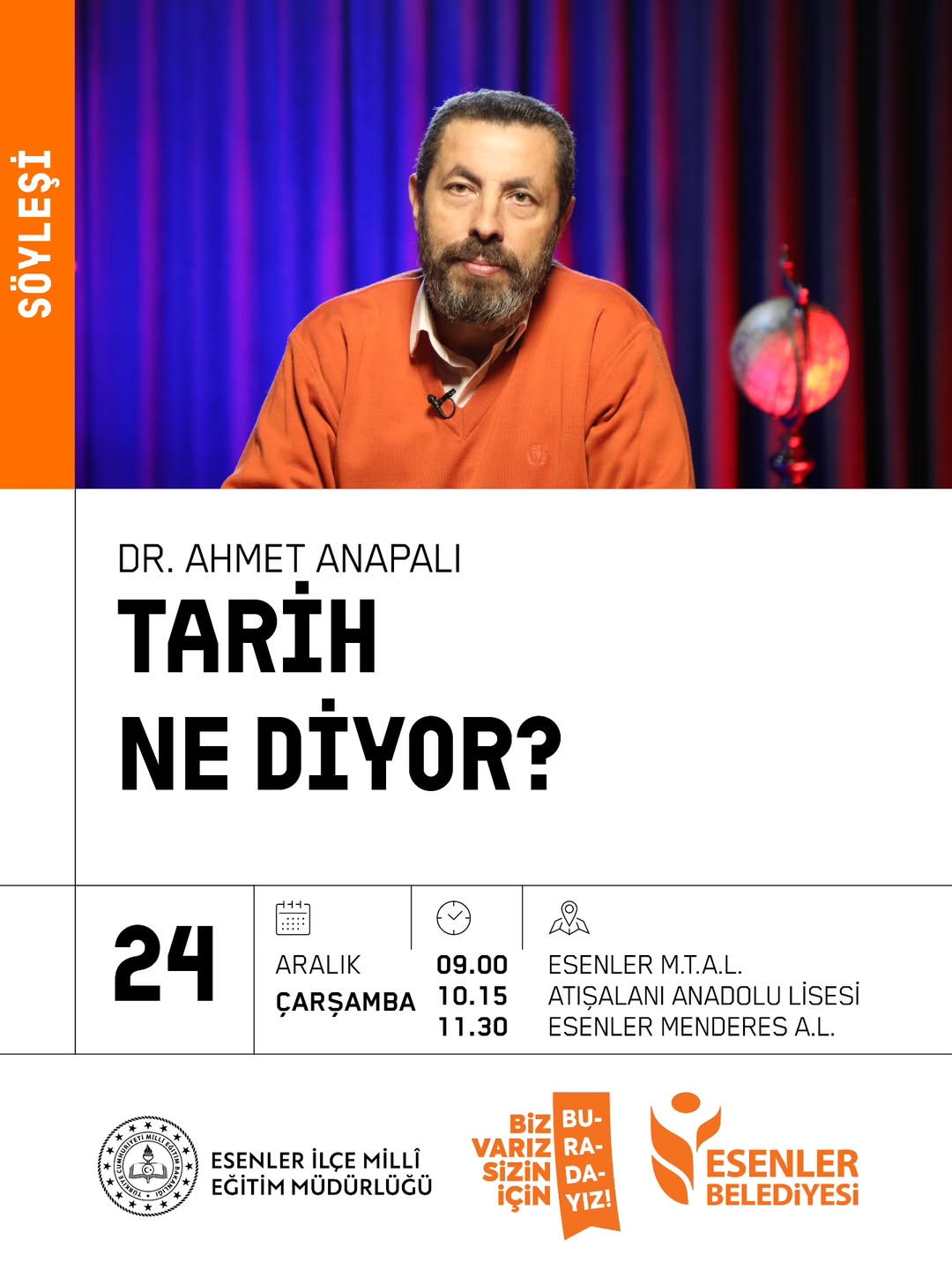 Esenler Kültür - Söyleşi: Dr. Ahmet Anapalı, “Tarih Ne Diyor?