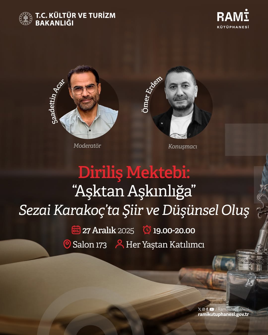 Rami Kütüphanesi - Söyleşi: Aşktan Aşkınlığa -Sezai Karakoç’ta Şiir ve Düşünsel Oluş