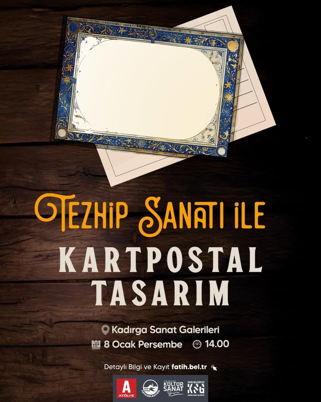 Fatih Kültür Sanat - Tezhip Sanatı ile Kartpostal Tasarım