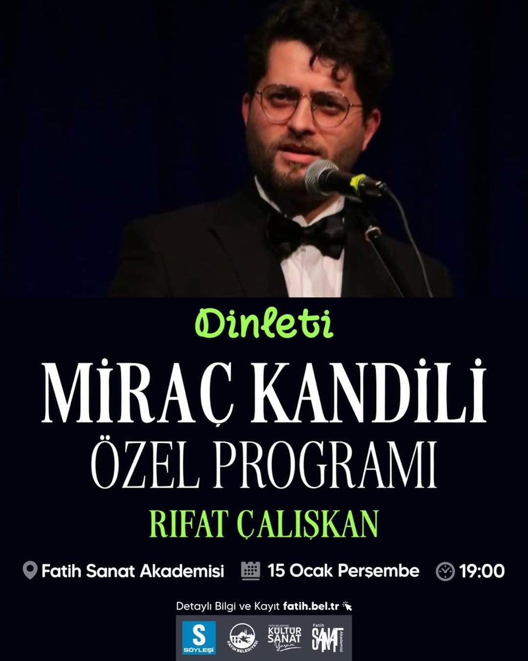 Fatih Kültür Sanat - Mübarek Miraç Kandili / Rıfat Çalışkan: Dinleti