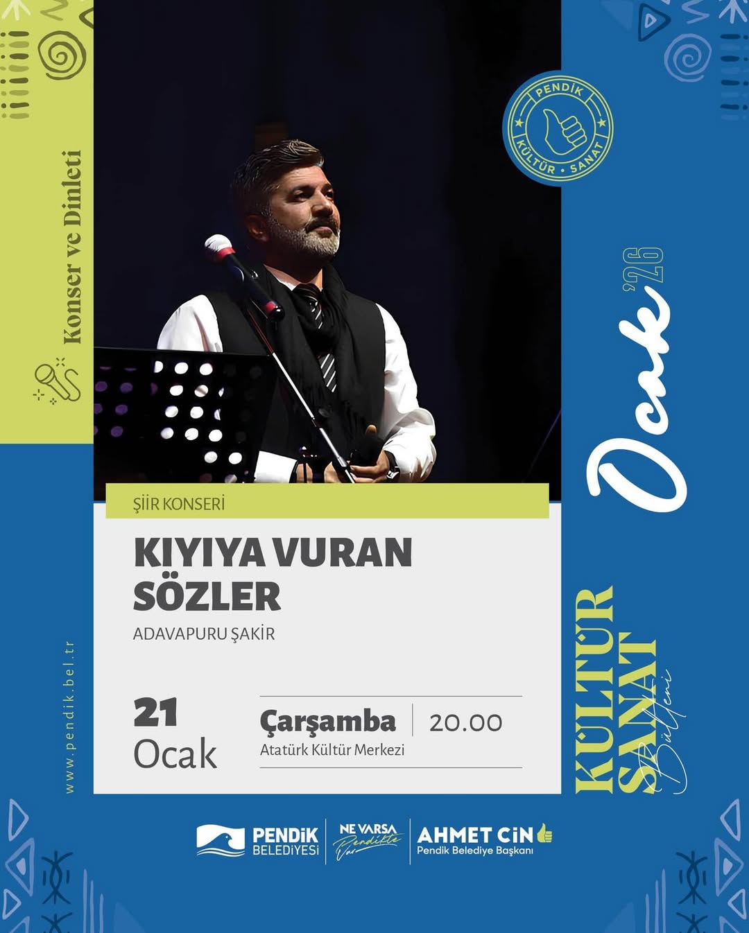 Pendik Kültür Sanat - Konser ve Dinleti: Kıyıya Vuran Sözler