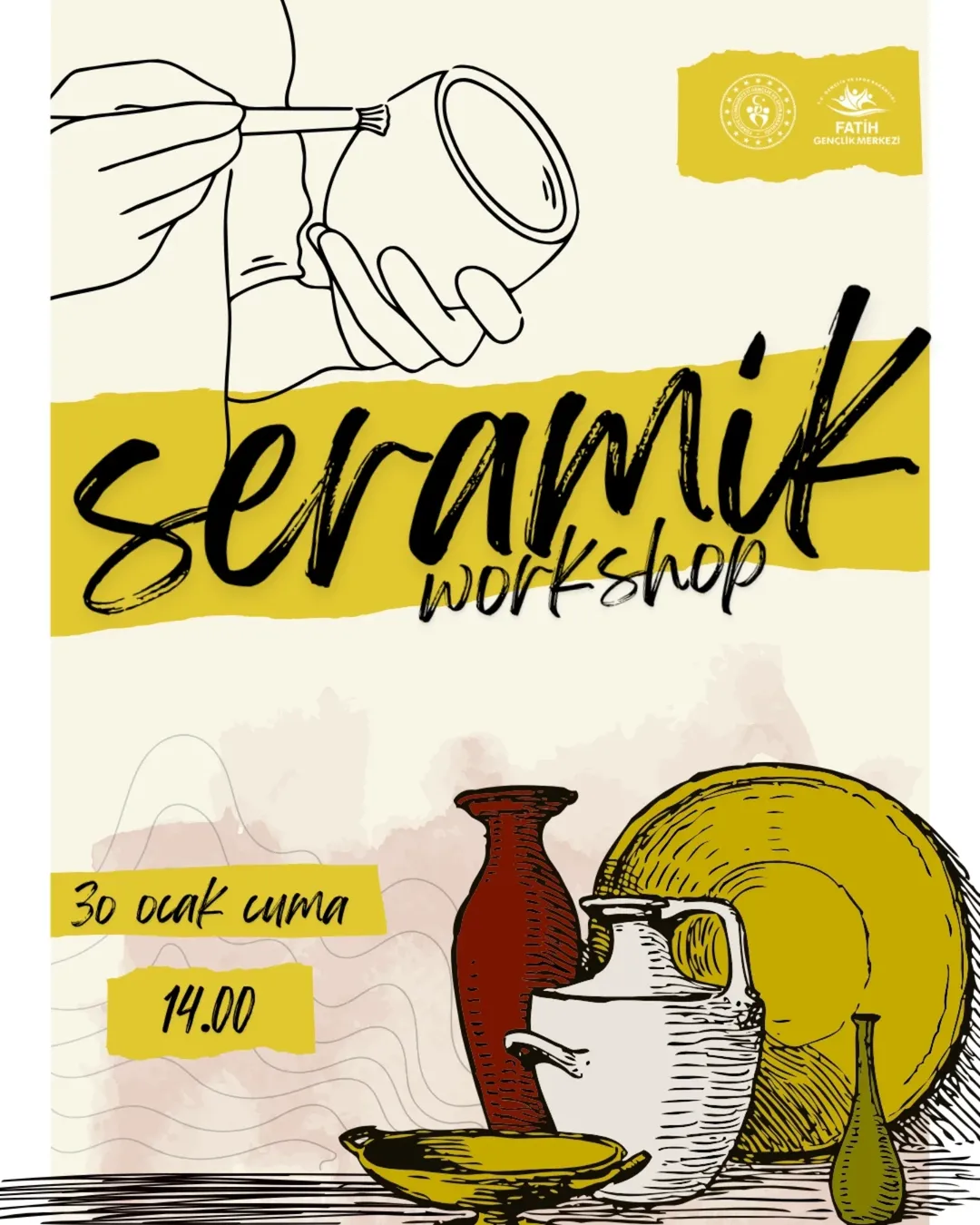 Gençlik ve Spor Bakanlığı- Fatih Gençlik Merkezi- Seramik Workshop