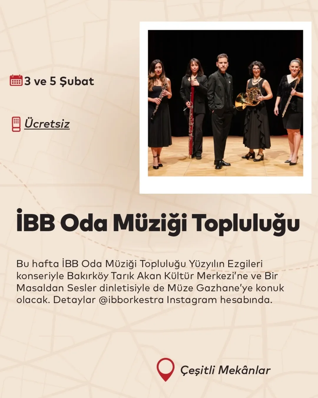 İBB Kültür - İBB Oda Müziği Topluluğu: Yüzyılın Ezgileri Konseri