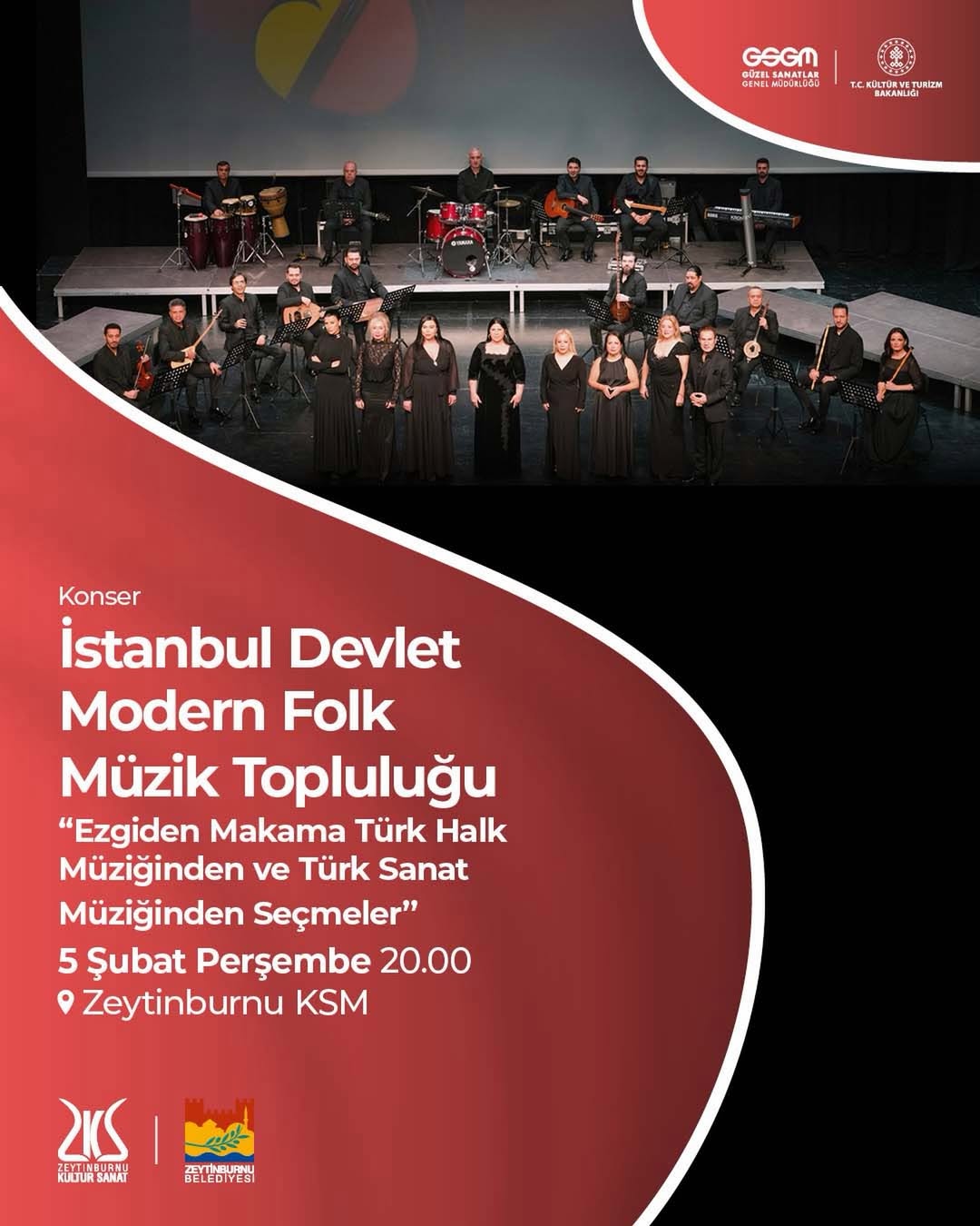 Zeytinburnu KSM- Ezgiden Makama Türk Halk Müziğinden ve Türk Sanat Müziğinden Seçmeler